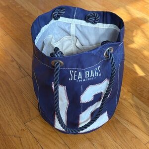 HARD TO FIND: Sea Bags Maine Tom Brady #12 Navy and White Duffel Bag